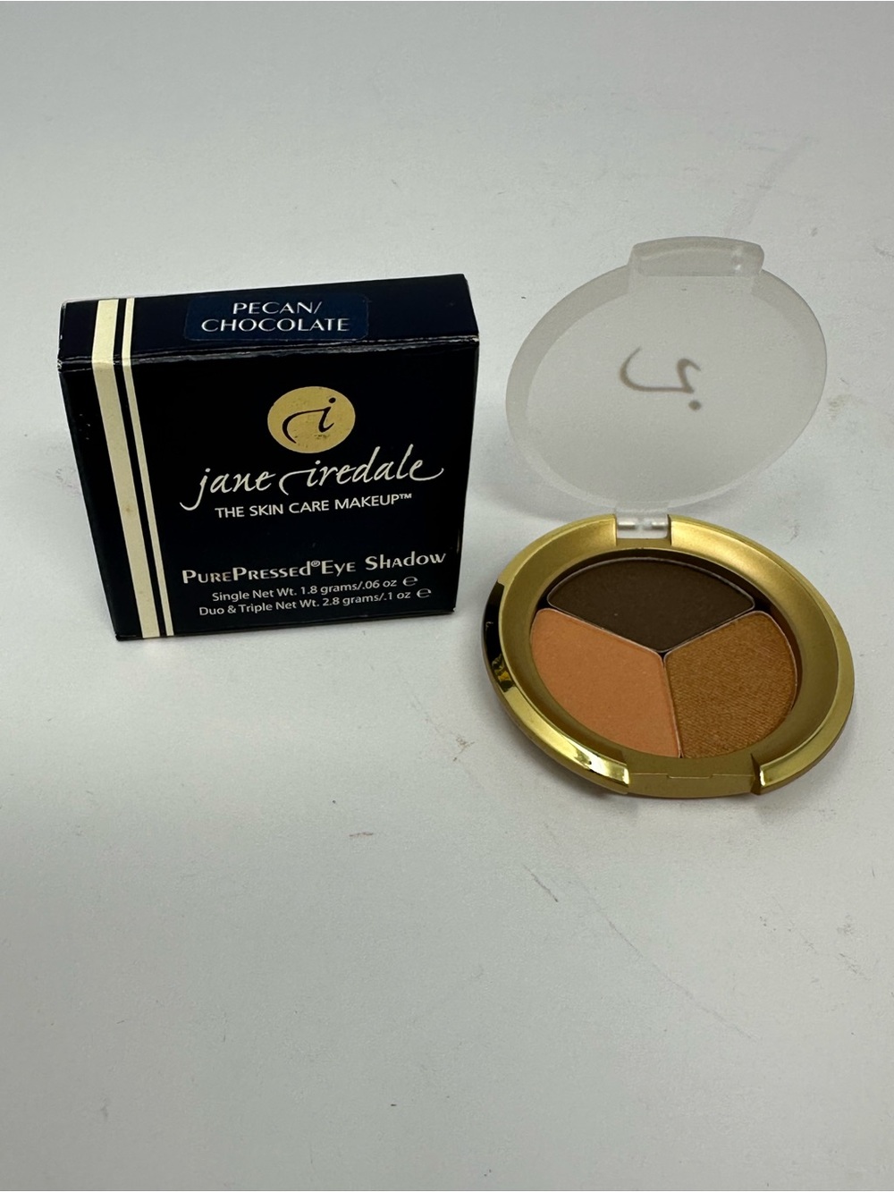 NEW!! Jane Iredale PurePressed Eye Shadow Pecan/Chocolate A4